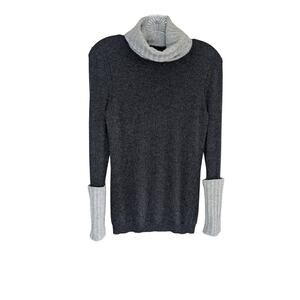 Magaschoni 2 tone gray Cashmere sweater.size small